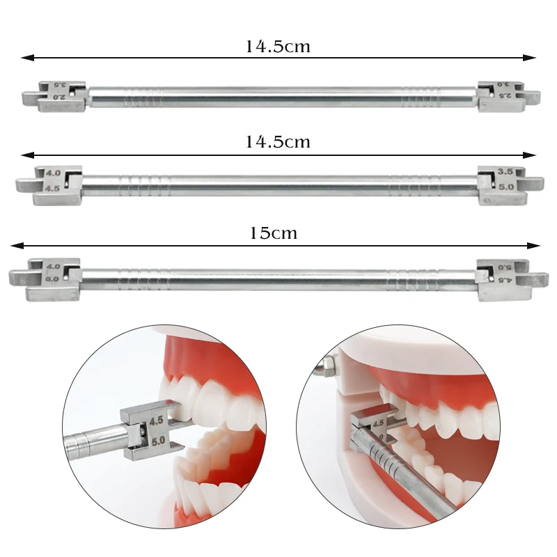 1PC Dental adjustable bracket locator, rod type adjustable angle positioning ruler, oral stainless steel positioning tool view 4