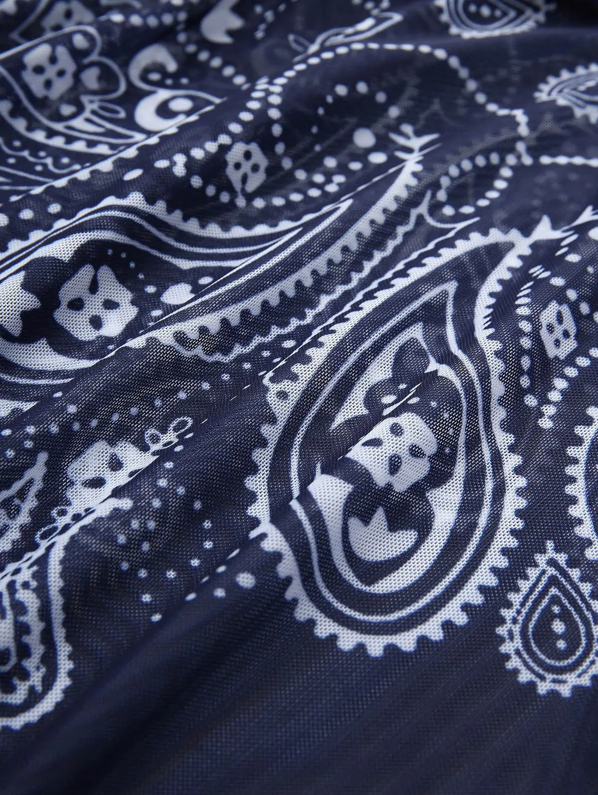 Rosegal feminino plus size paisley estampa floral cinched franzido assimétrico boyshorts tankini maiô