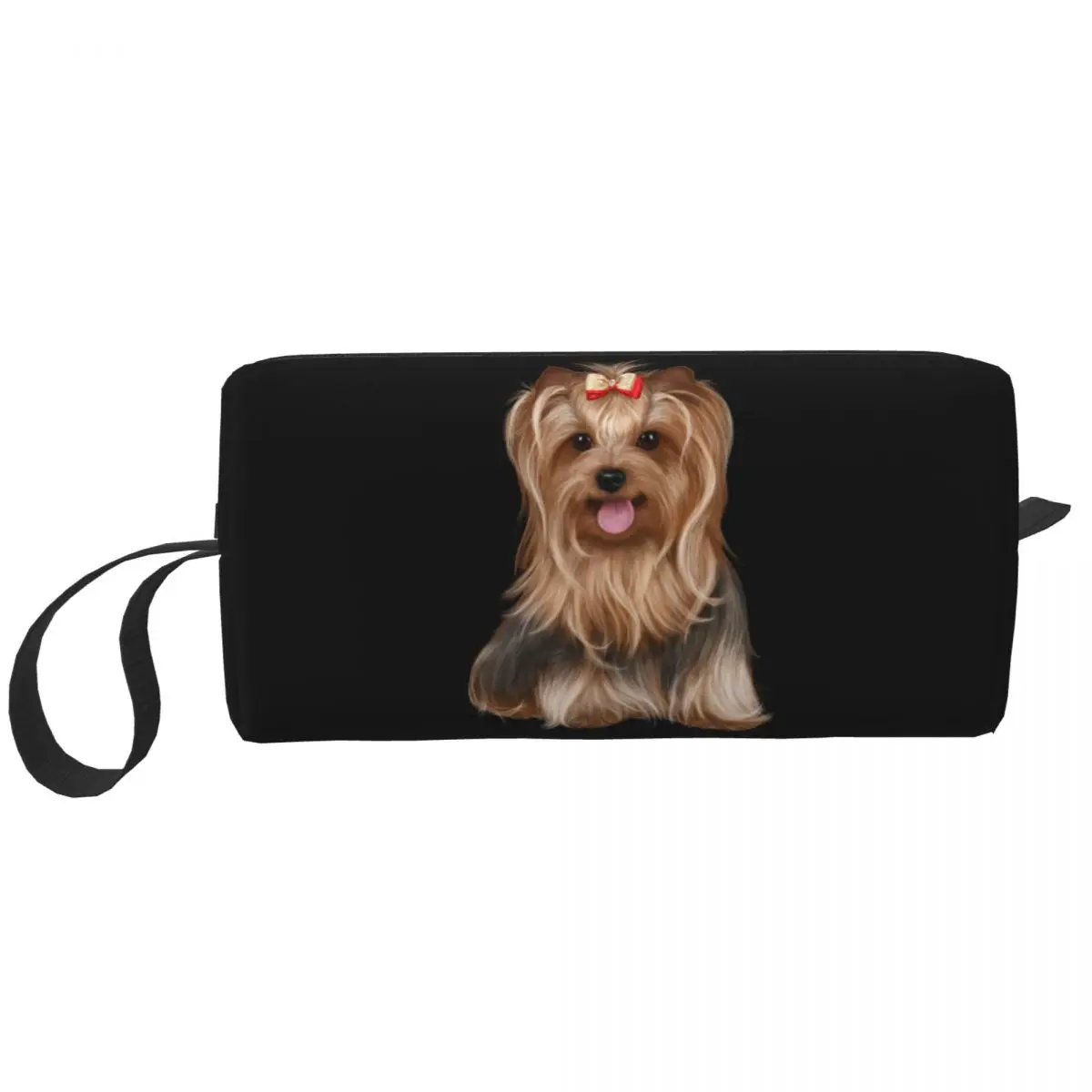 Yorkshire Terrier Yorkie Dog Cosmetic Bag Women Cute Large Capacity Makeup Case Beauty Storage Toiletry  Bags Dopp Kit Case Box