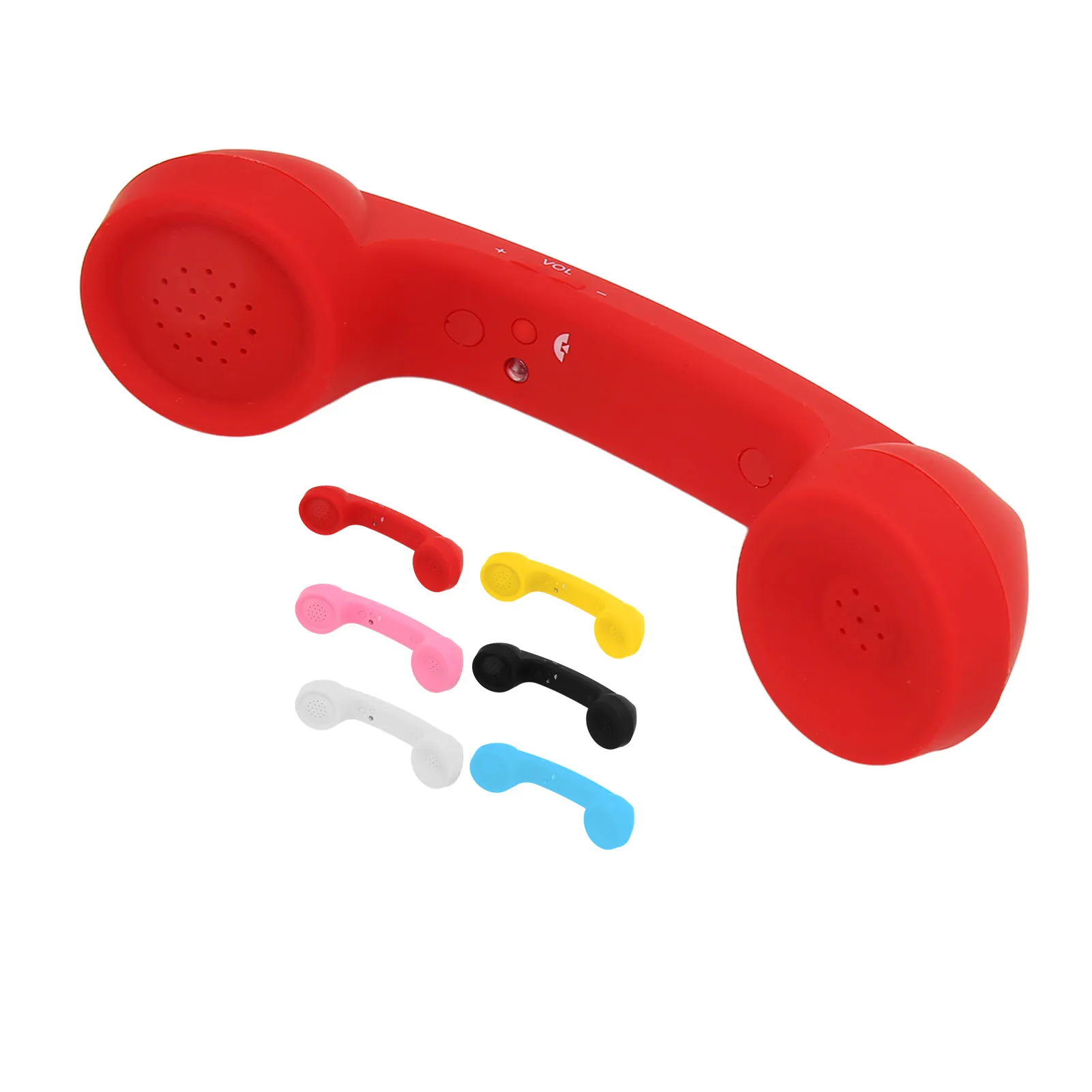 Retro-style mobile phone handset, wireless Bluetooth connection for calls, Bluetooth external earpiece for mobile phones
