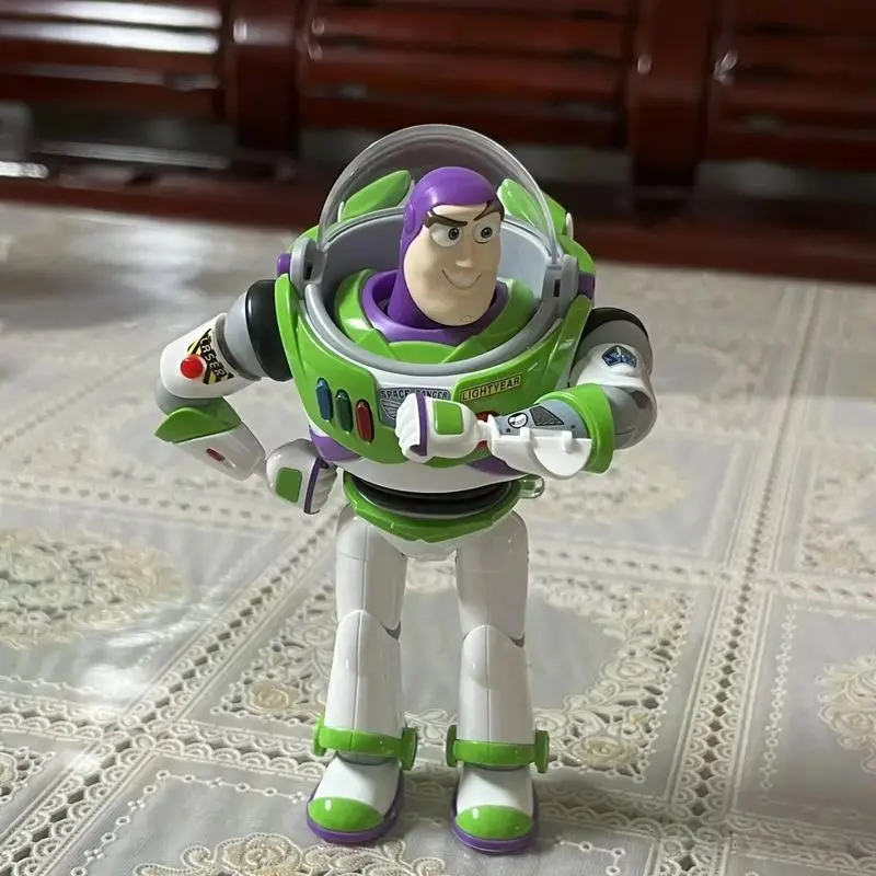 Nuovo Toy Story Buzz Lightyear Modello Giocattoli Pixar Elettrico Walking Robot Doll Action Figure Toy Regalo di compleanno Modello Giocattoli per bambini
