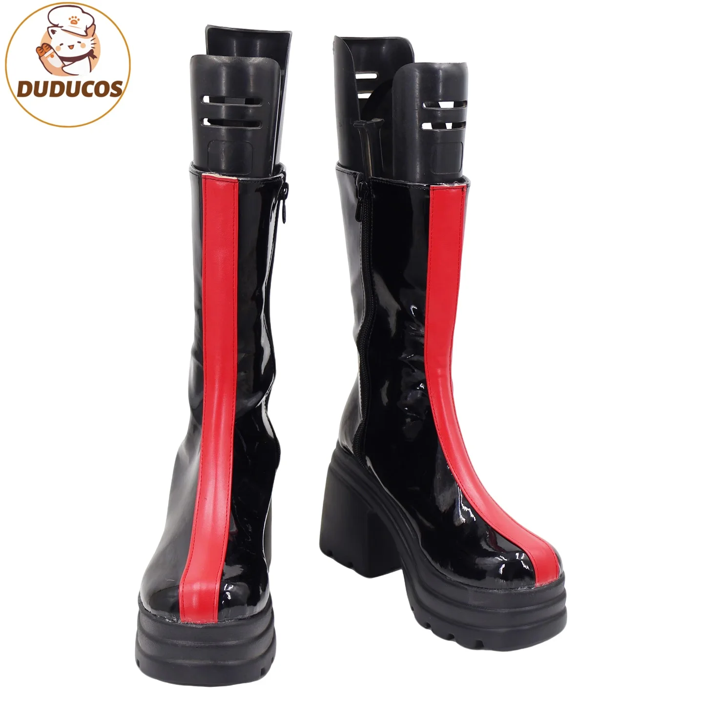 DUDU-R HUNTR X Kpop Demon Hunters Rumi zapatos de Cosplay mujeres niñas adultos botas de Cosplay Prop