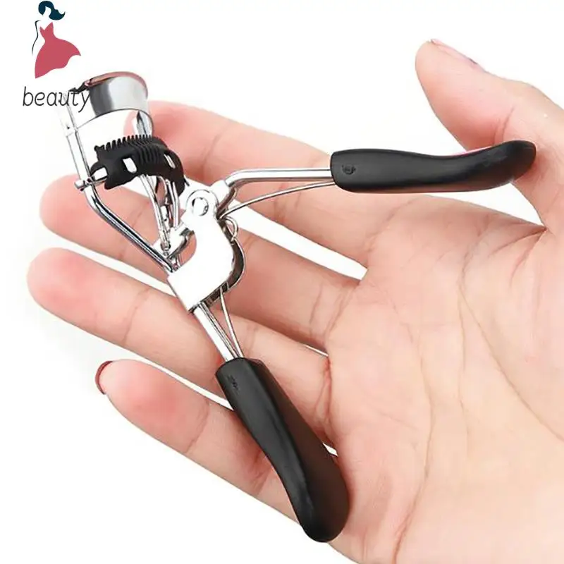 1PC Lady Professional Eyelash Curler With Comb Tweezers Curling Eyelash Clip Cosmetic Eye Beauty Tool