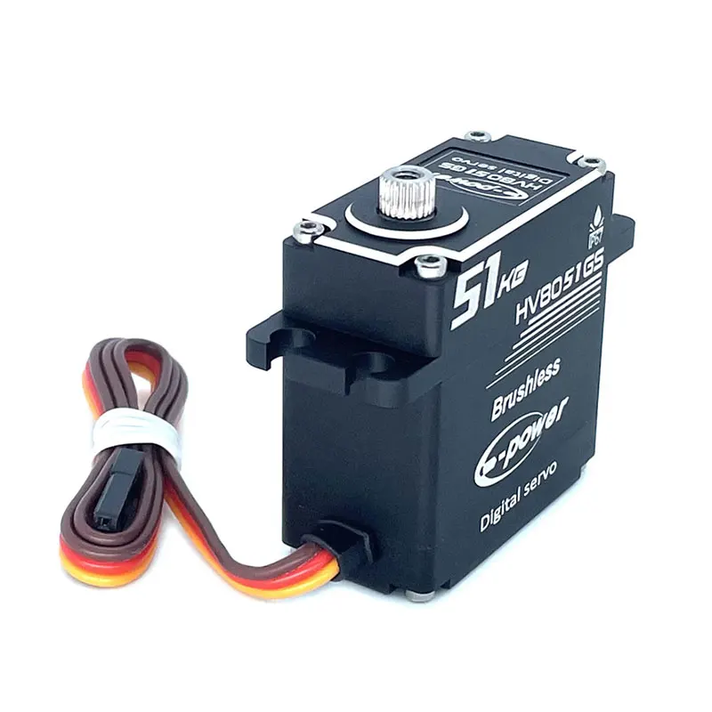 E-POWERRC RC Servo 51KG 180°/270°/360° Waterproof Brushless Parts Metal Digital 8.4V HV High Torque 1:10 Drive RC Car Boat Toys