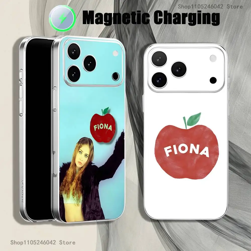

F-Fiona A-Apple Transparent White Phone Case For iPhone 17,16,15,14,13,12,11,Pro,Max,Plus Magnetic Wireless Charging