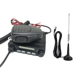 CB-40M Mini rádio de carro, 25.615-30.105MHz, 4W, 8W, AM, FM, Walkie Talkie, banda ferroviária, estação de fiambre, transceptor, antena Mag-1345