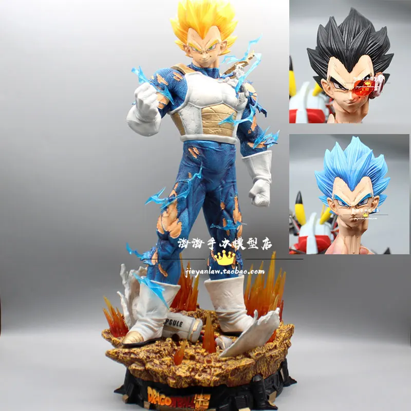 

55cm Dragon Ball Z Gk Vegeta Super Saiyan Three-headed Eagle Action Figure Pvc Collection Statue Anime Model Figurine Toys Gifts