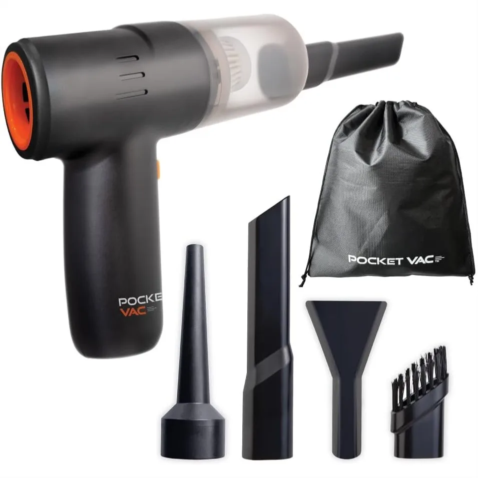 Handheld Vacuum Cleaner, Compact Wireless Lightweight for Home Car Pet Hair Dust Crumbs Cleaning, Easy Portable Solution