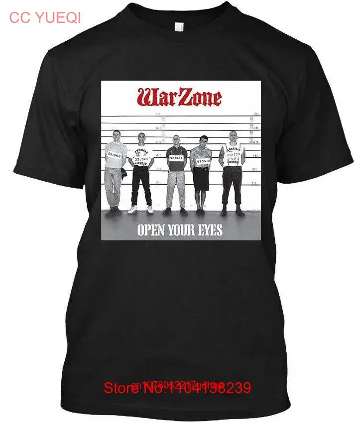 New Warzone Open Your Eyes American Hard Music Logo T Shirt Size S 4XL long or short sleeves