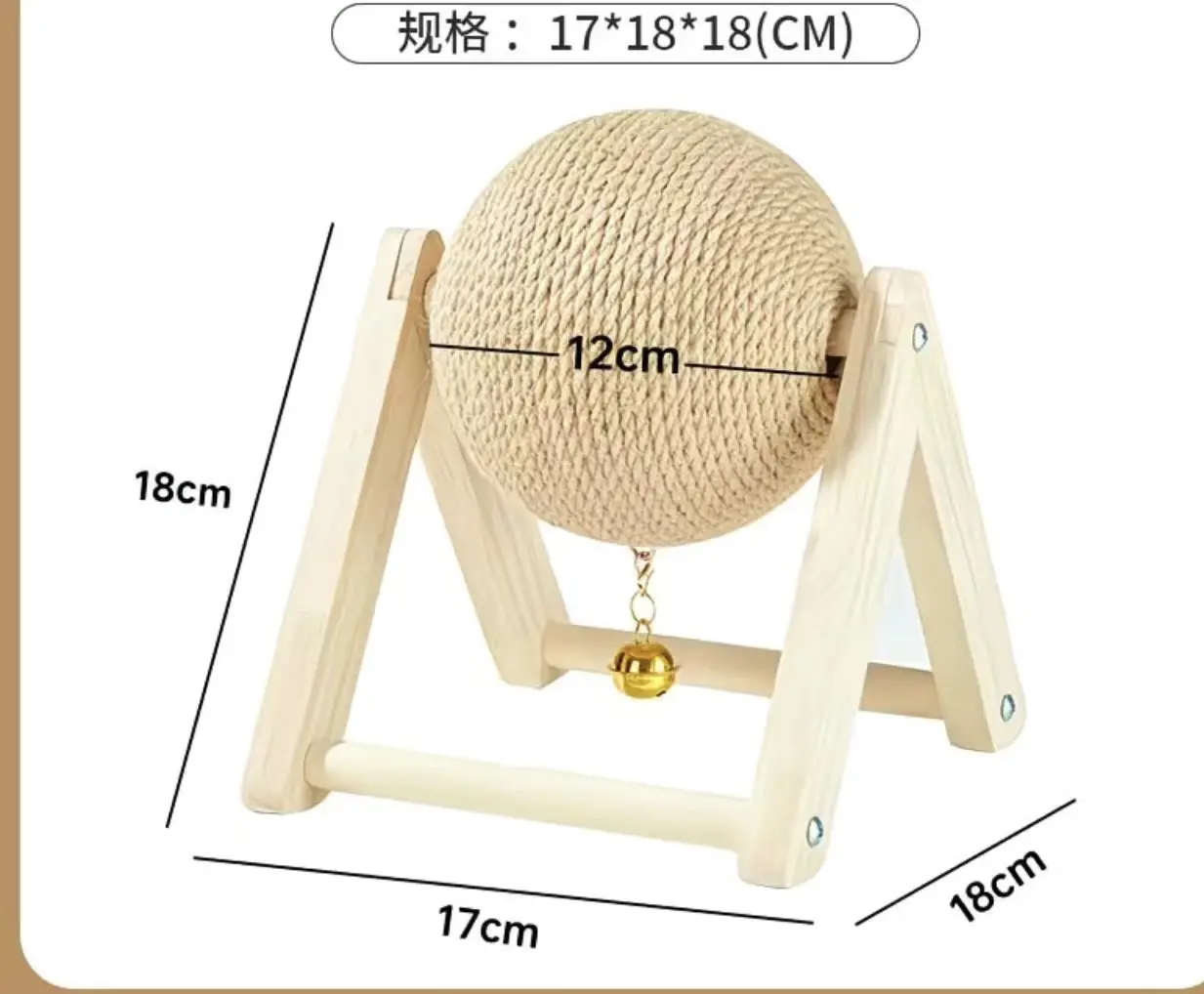 

Rabbit Toys Grinding Claw Ball Sisal Hemp Wear and Bite Resistant Stable Anti Overturning Little Pet Puzzle Toy Rabbit