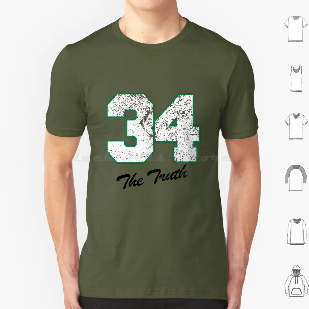 Numbers-The Truth No. 34 T Shirt Men Women Kids 6xl Basket Basketball Green Green Paul Pierce The Truth