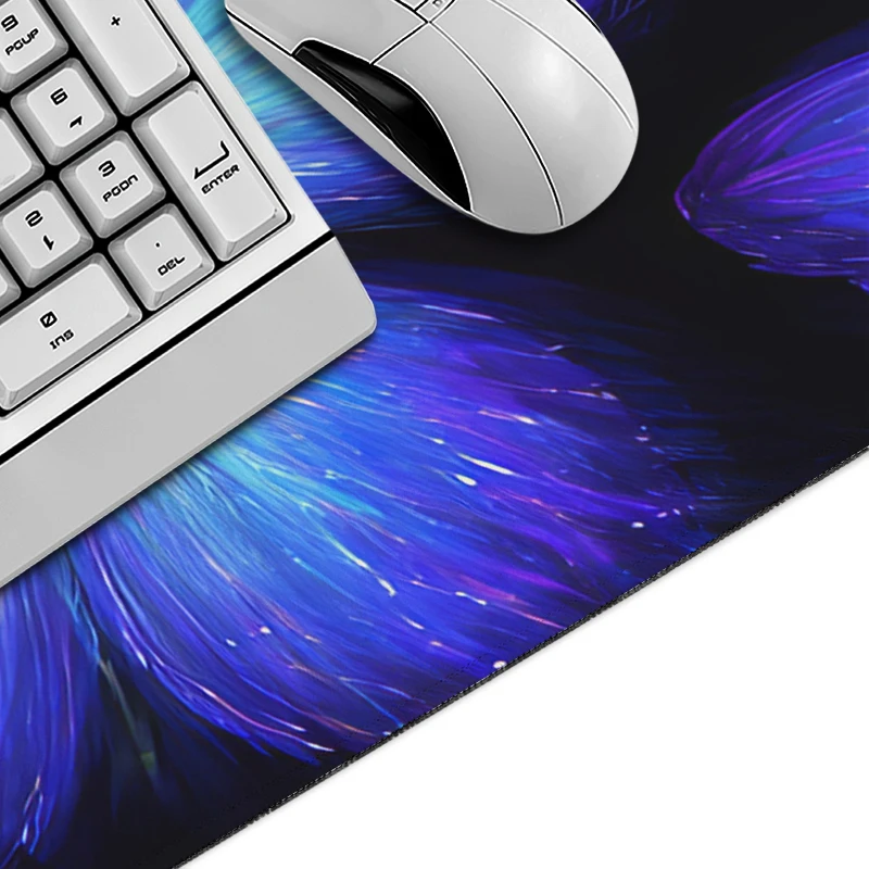 Black Blue Butterfly Mouse Pad Gaming XL Computer Large New Mousepad XXL Mouse Mat Natural Rubber PC Desktop Mouse Pad Table Mat