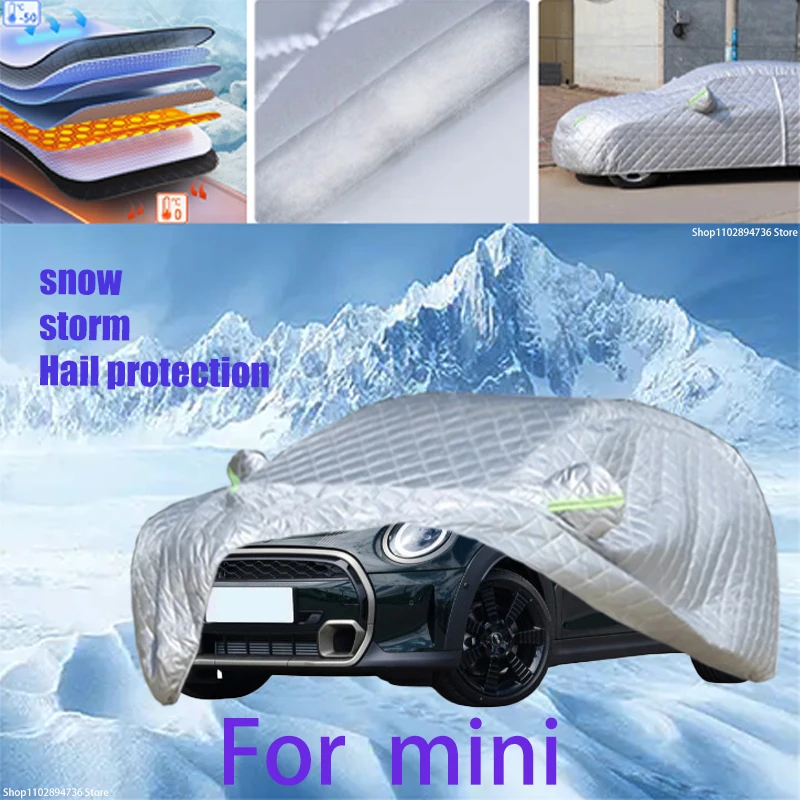 

For mini Outdoor Cotton Thickened Awning For Car Anti Hail Protection Snow Covers Sunshade Waterproof Dustproof