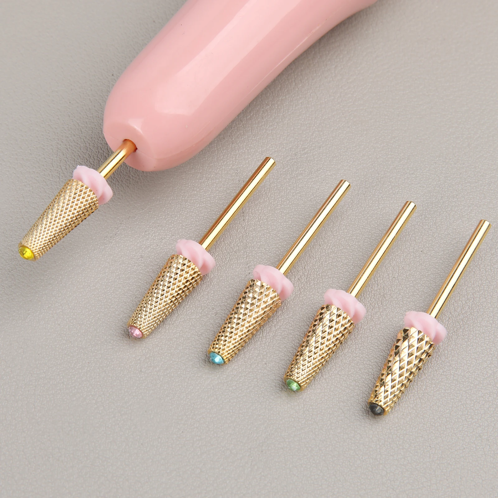 1 قطعة 5 في 1 التنغستن الصلب مسمار لقمة ثقب مع طرف مسنن اكسسوارات مثالية ل تدريبات مانيكير الكهربائية ملفات الأظافر #4