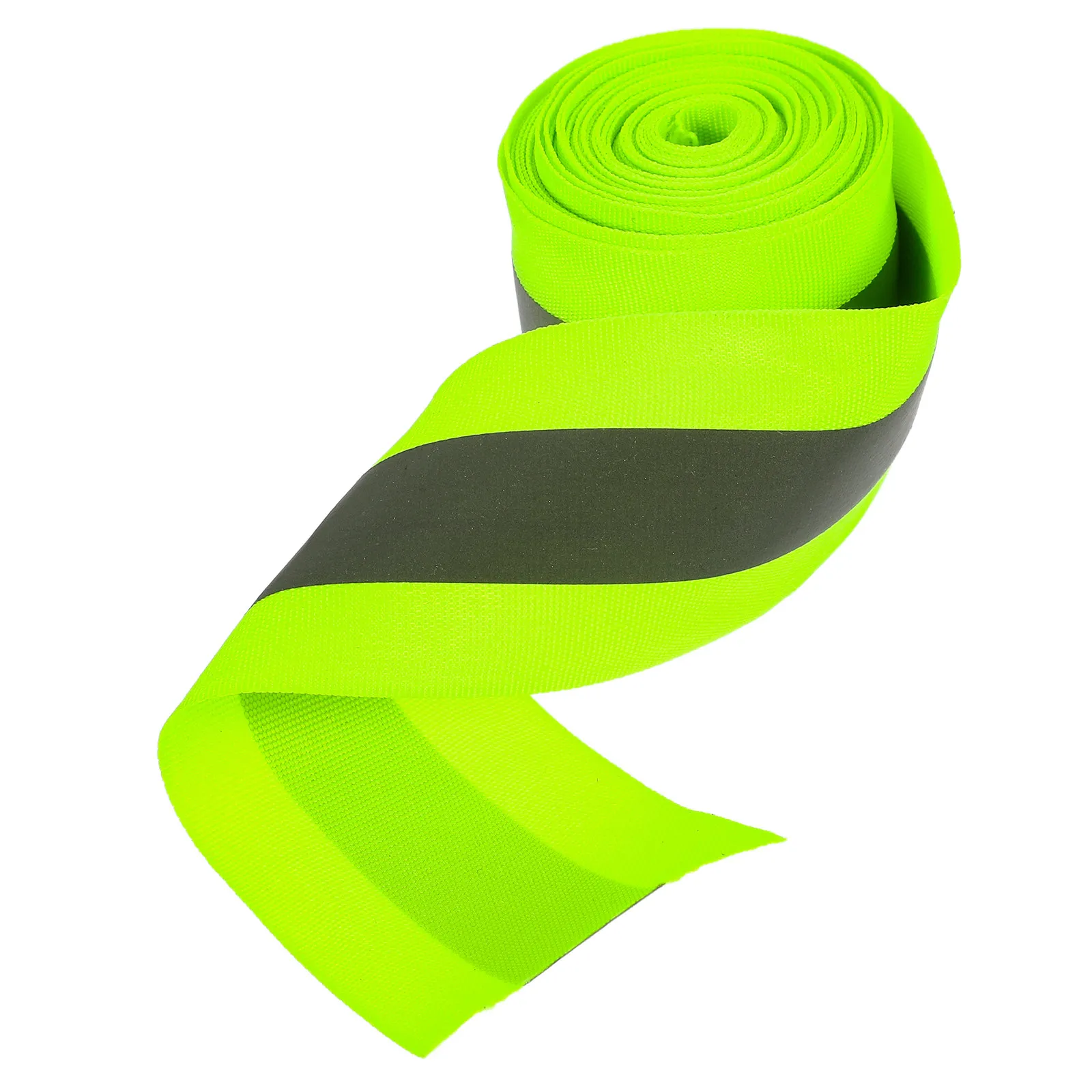 

1 Roll High Visibility Reflective Tape Polyester Fabric Safety Warning Caution Tape for Outdoor Steps Bikes Clothing Party Night