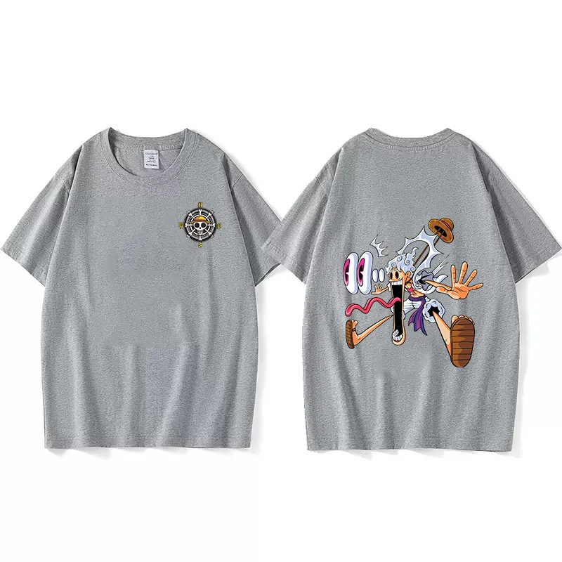 Animation T-shirt Exquisite Fun Funny Printing Pattern Pure Cotton High Quality T-shirt Leisure Sports Street Unisex