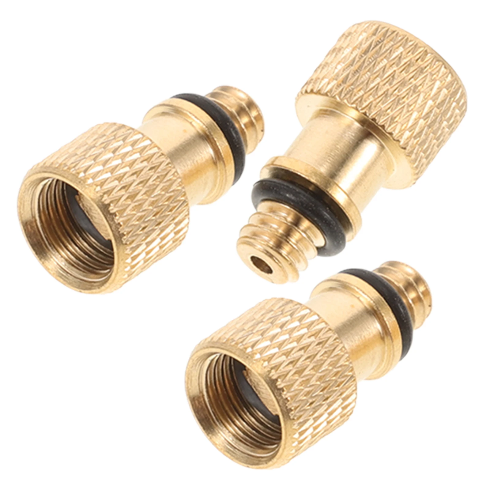 

3Pcs Copper Bike Valve Adapter Set Presta to Converter for Air Compressor Pump Inflate Needle Tools Accessories