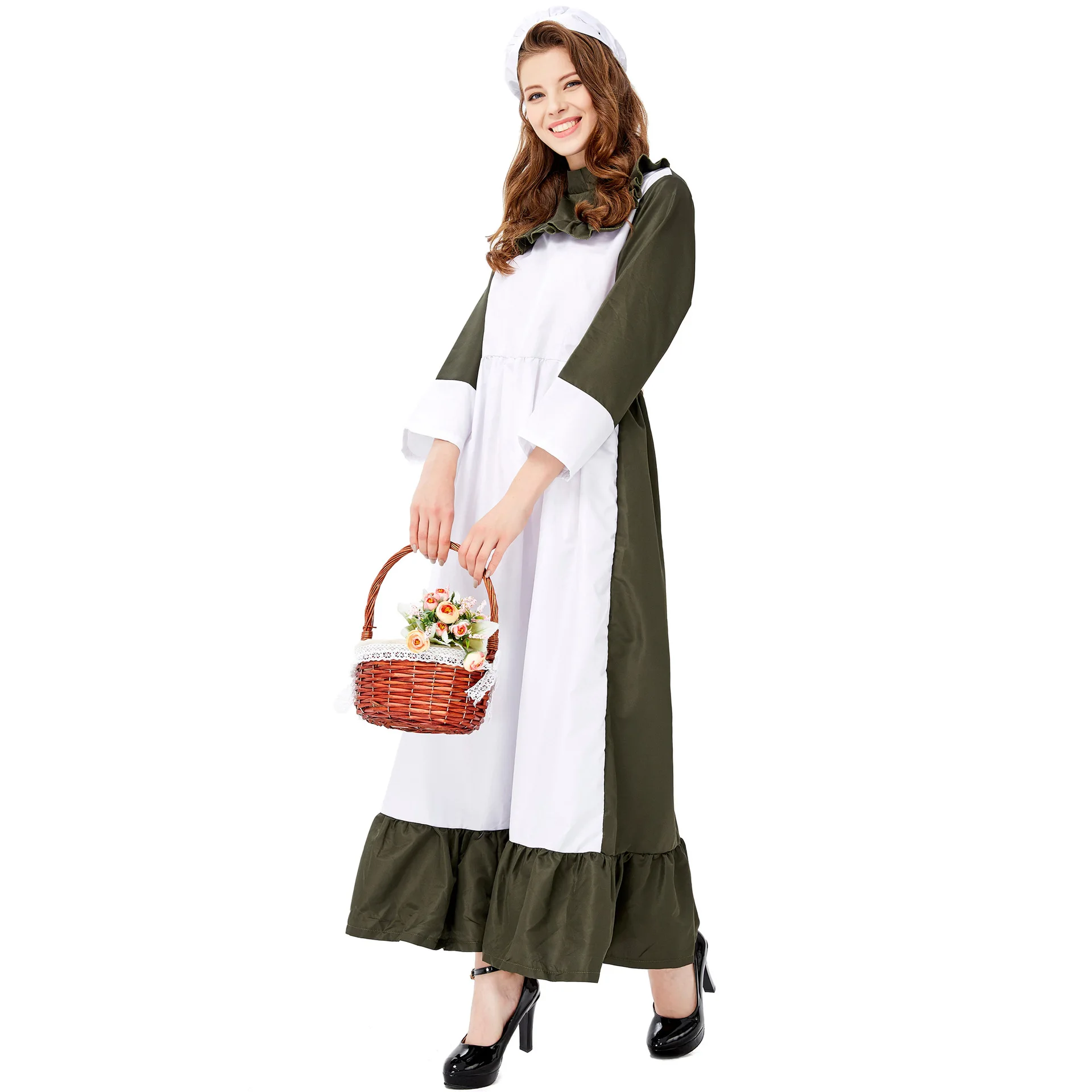 Factory Direct Oktoberfest Maid Costume Halloween Longuette High Waist Gown Oktoberfest Dress