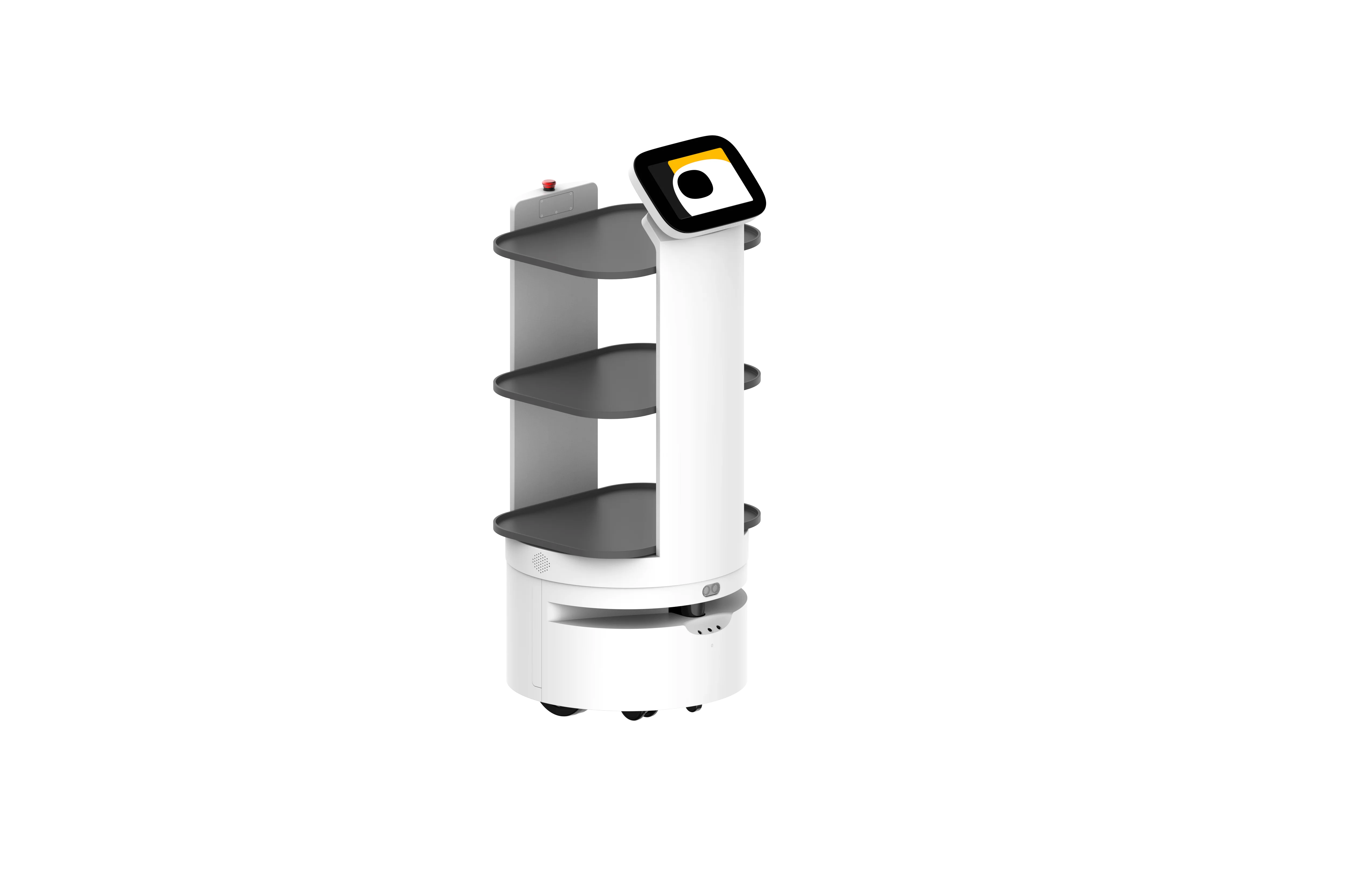 StarMate D3 Autonomous Food Delivery Robot Multi-Floor Elevator Integration Restaurant Hotel Service Bot Battery Powered Laser