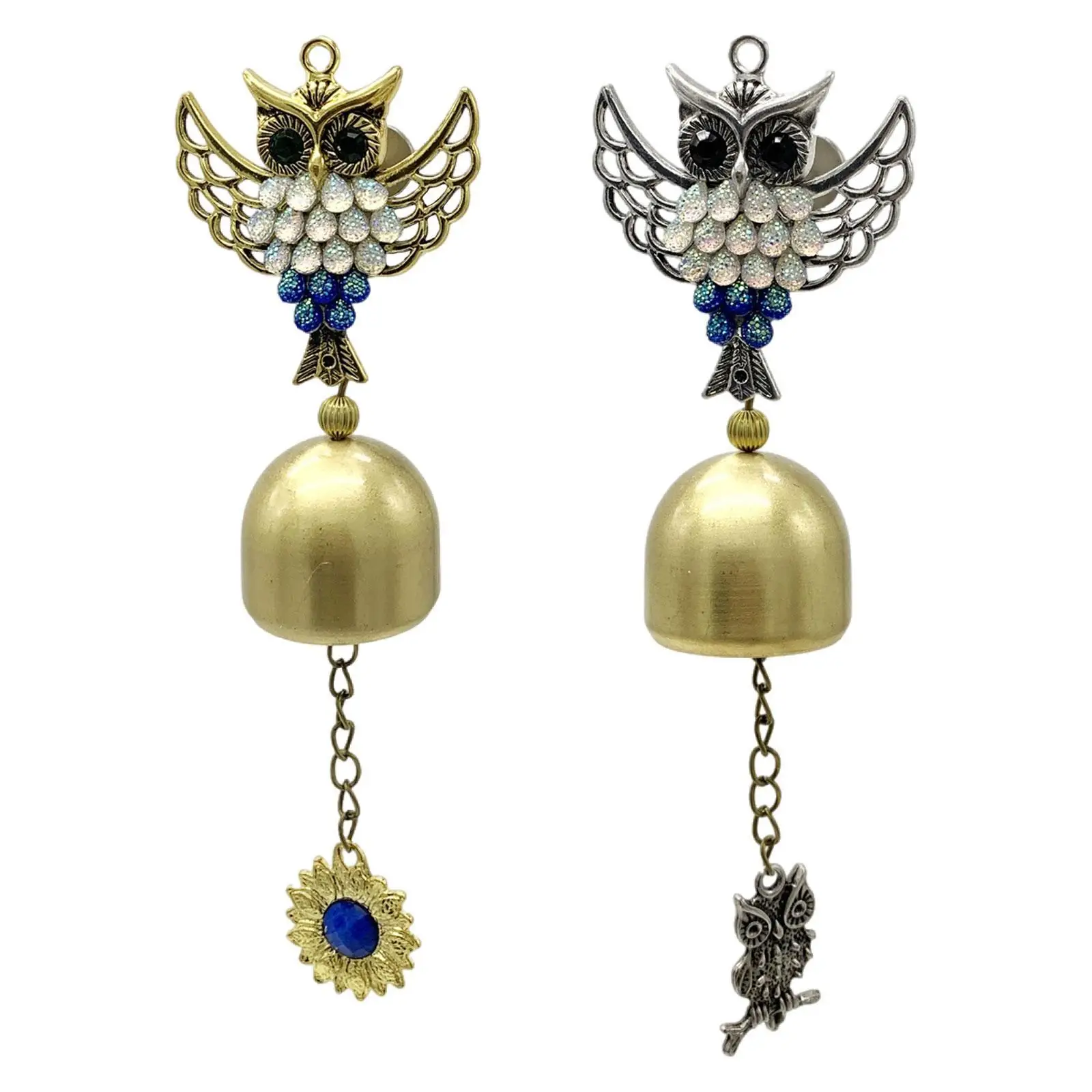 

Колокольчик ветра, совы, куранты, традиционный настенный колокольчик, подарок, колокольчик ветра, подвесное украшение для окна, двора, декора двери фермерского дома