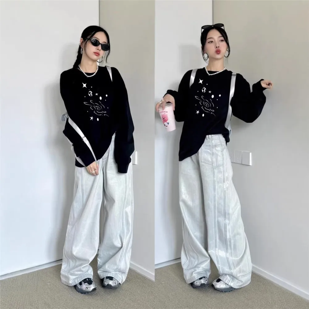 2026 Autumn Casual Long Sleeve Tops T Shirt Tees Women's T-shirts Blusas Simple Style All-match Commuting Playful Chic Fashion