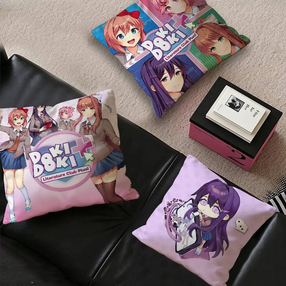 Anime D-Doki Doki Literature Club Lucky Dragon pillow cover sofa cushion cover home room decoration children gift