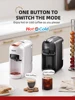 Cafelffe 5in1 マルチカプセルコーヒーマシン DG カプチーノ、Nesカプセル、ESEポッド、挽きコーヒー対応、愛する人、パパ、ママへのギフト。ホット/コールド抽出コーヒー、19バールの高圧抽出、7段階の水量選択。 3