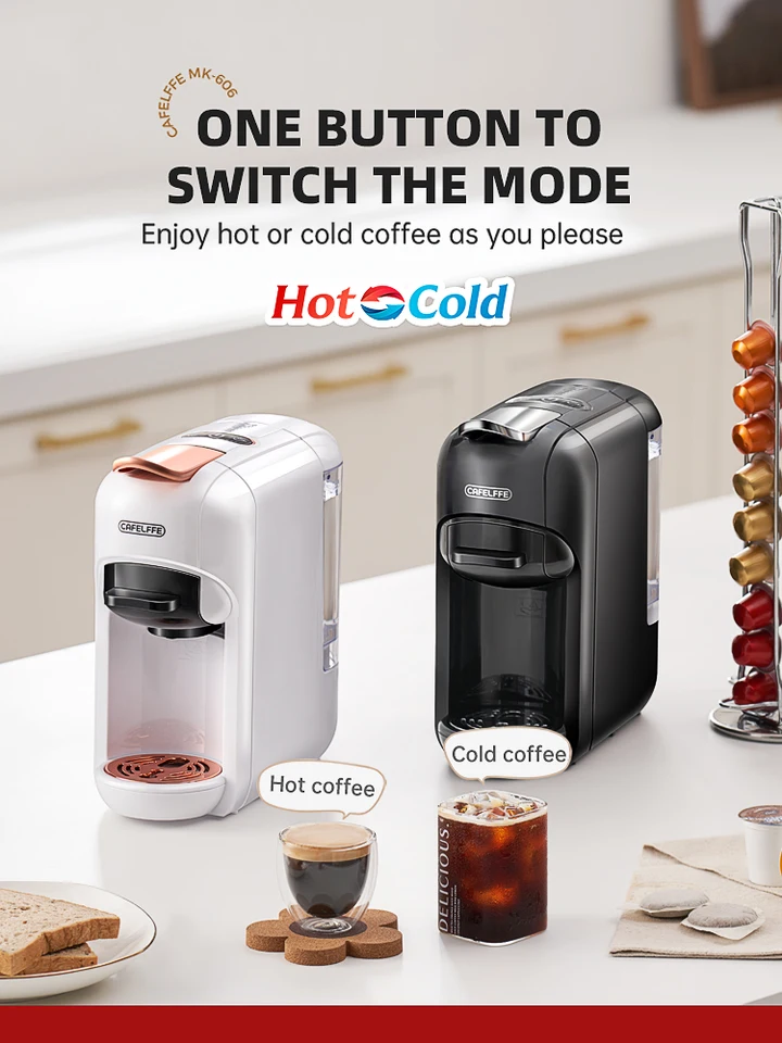 Cafelffe 5in1 マルチカプセルコーヒーマシン DG カプチーノ、Nes