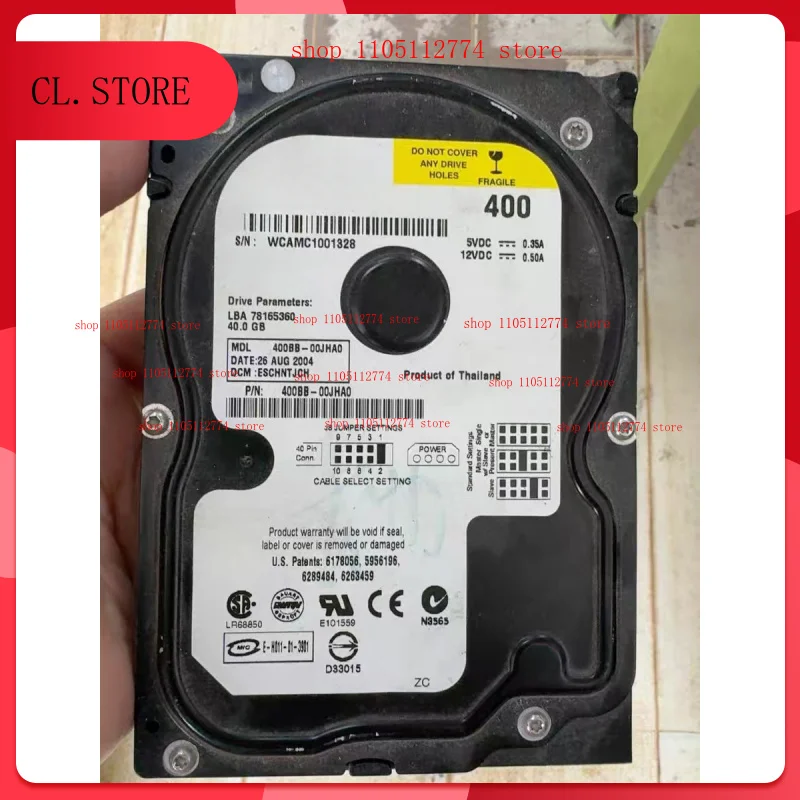 

used compatible for WD 40GB for WD400BB 7200RPM PATA IDE 3.5" HDD Hard Disk Drive