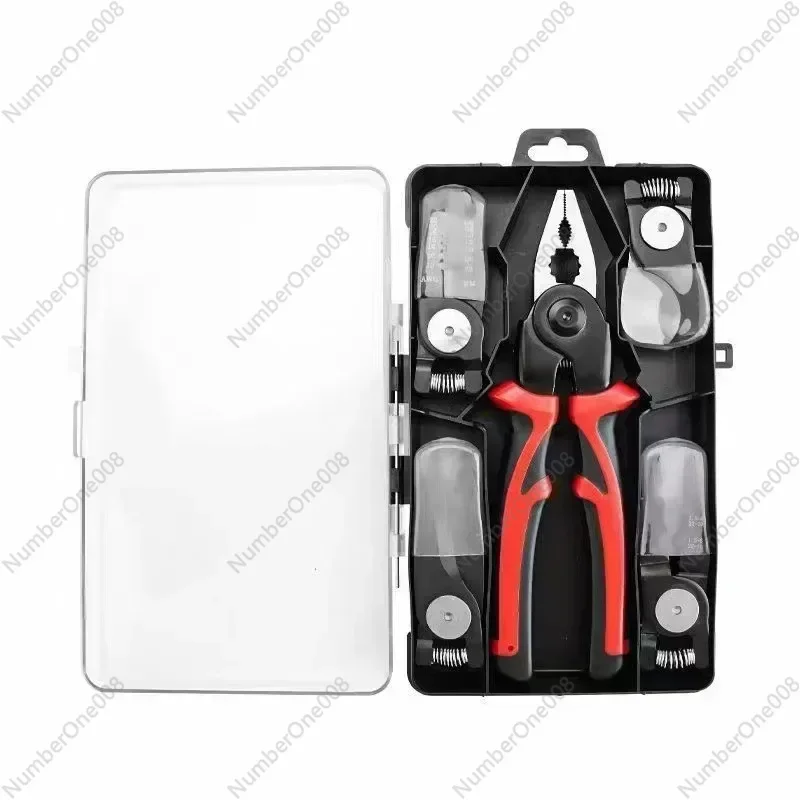 New Multi-Purpose Pliers 5-in-1 Replaceable Head Tool Set Multi-Function Wire Stripper Kit