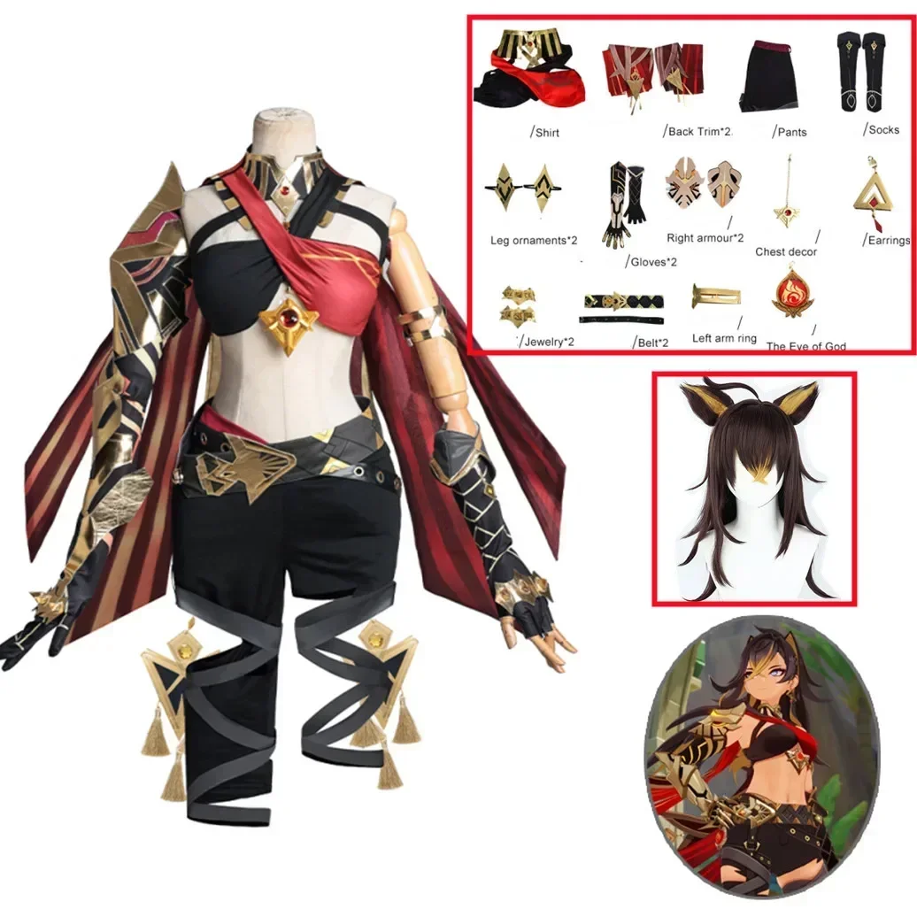 IN STOCK Dehya Cosplay Game Genshin Impact Dehya Cosplay Costume DokiDoki-SR Cosplay Christmas Costume Sumeru Plus size