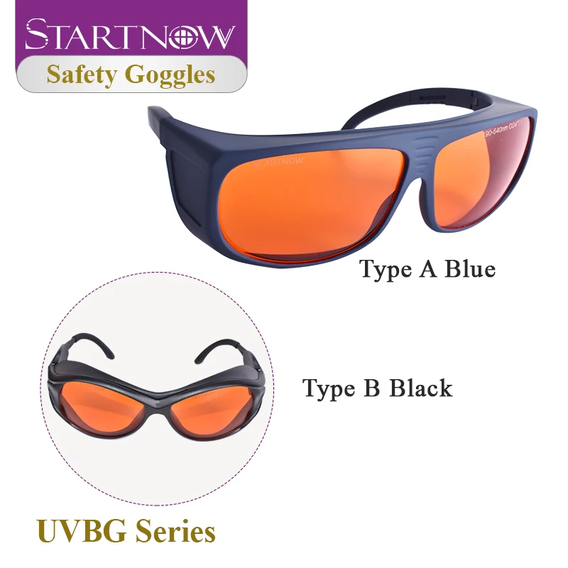 Startnow UV Laser Protection Radiation Marking Safety Glasses 190-540nm Protection CE Blue Light 355nm 388nm 405nm Eye Goggle