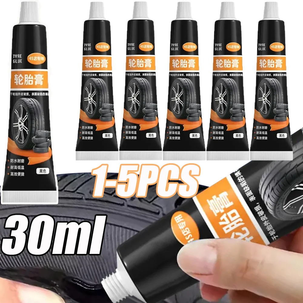 

1-5PCS Car Tyre Repair Glue High-quality Universal Strong Viscosity Wear-resistant Tyre Puncture Patching Glue Auto Repair Tool