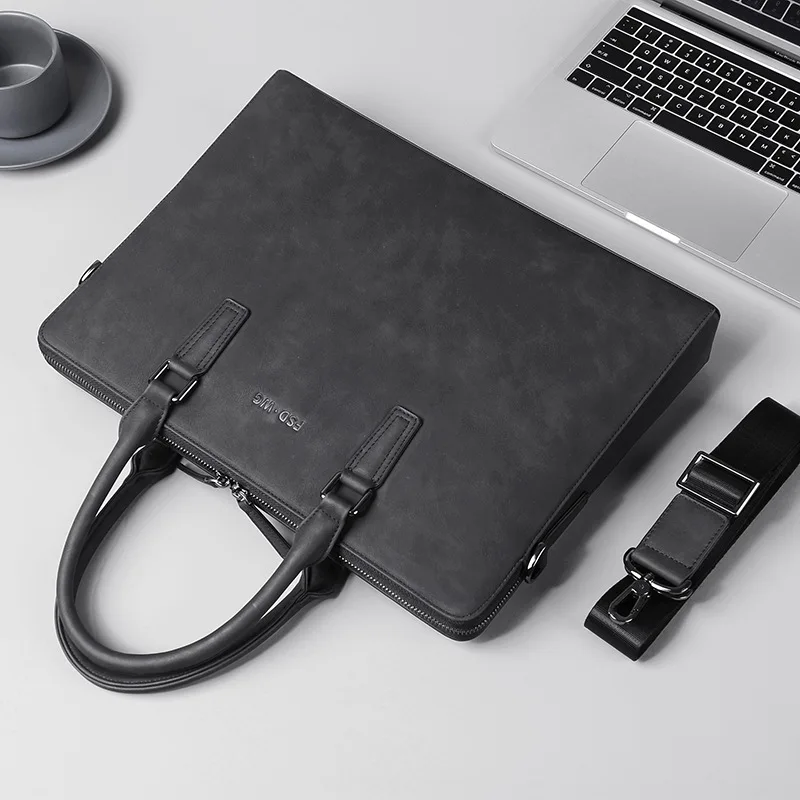 Handbag Horizontal Business Luxury Genuine Men's Casual Crossbody Briefcase Leather Bags Messenger Bag Leather Men Brief Case