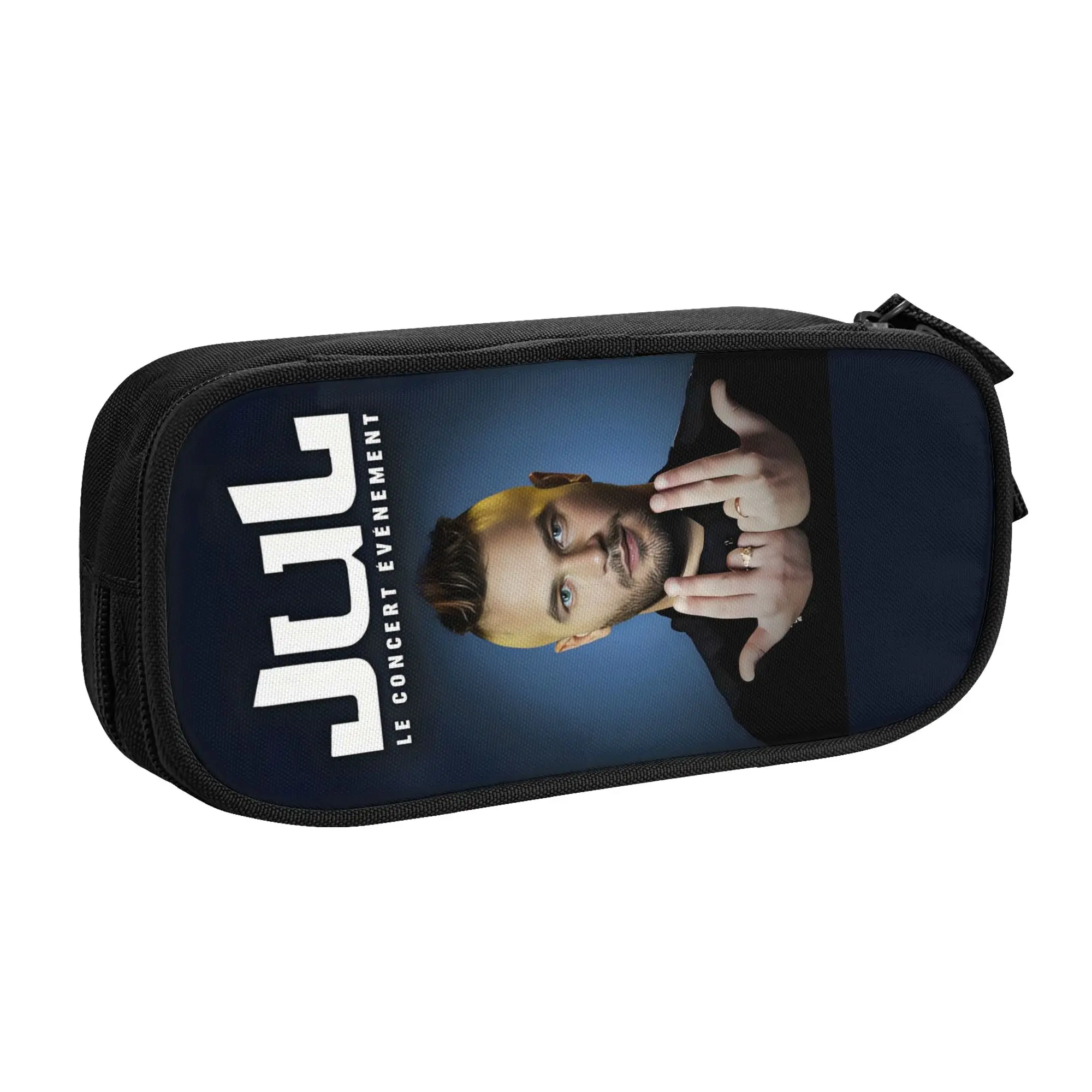 Kawaii JuL French Popular Singer Rapper  Pencil Case for Boys Girls  Large Capacity Pen Bag Box School Accessories