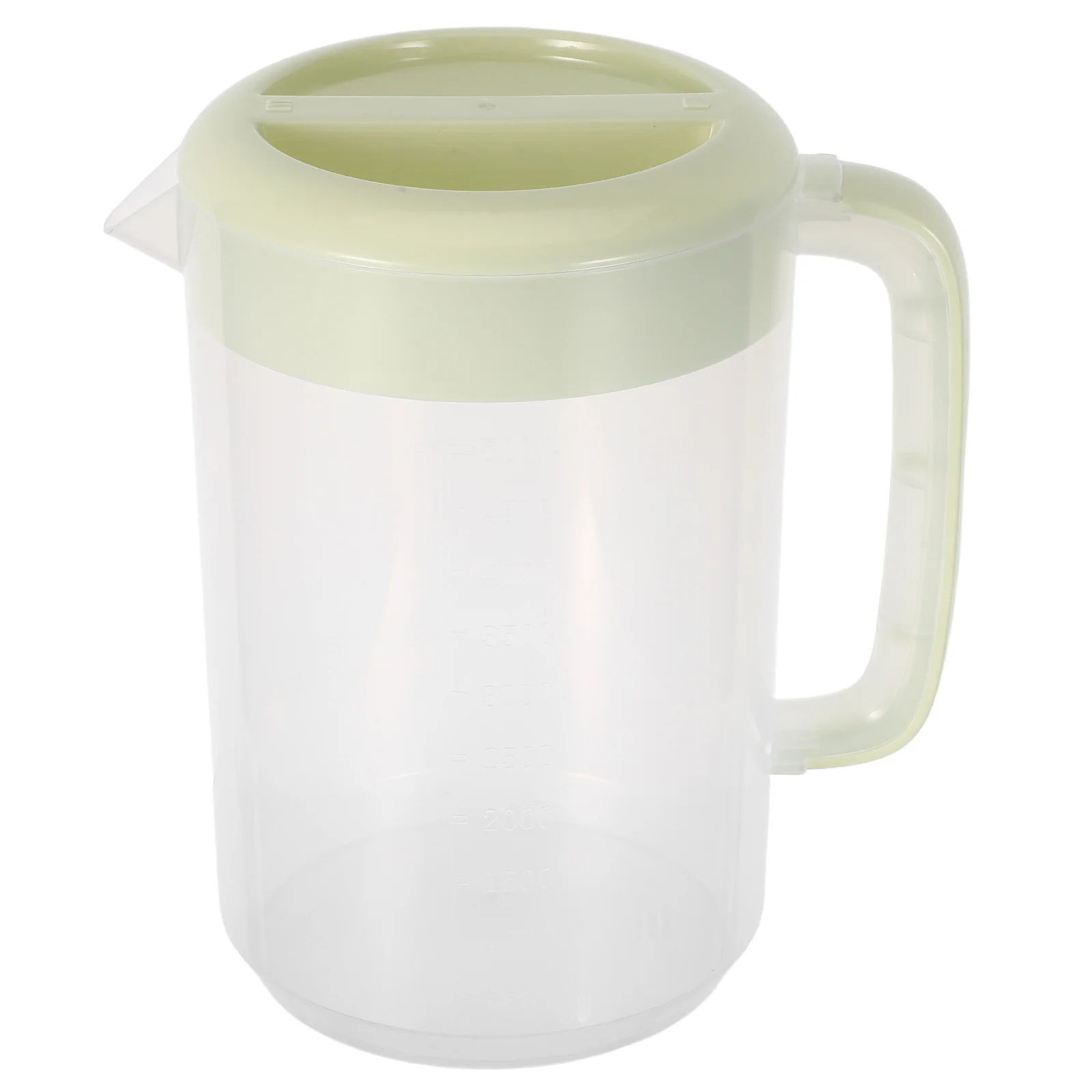 

5L Transparent Large Capacity Water Jug Plastic Pitcher with Lid Dustproof Design for Fridge Iced Tea Juice Container Party