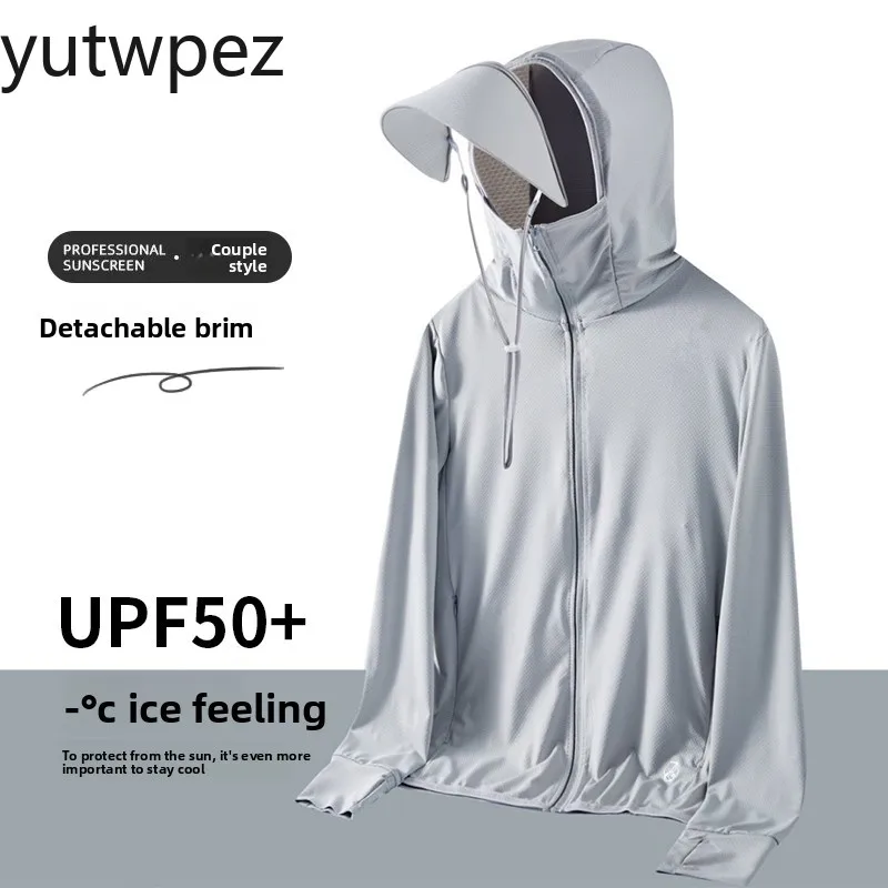 UPF50+ Sun Protection Thin Mesh Quick Dry Breathable  Running Fishing Hunting Sport Uv Protection Fishing Gear Outdoor Sunscreen