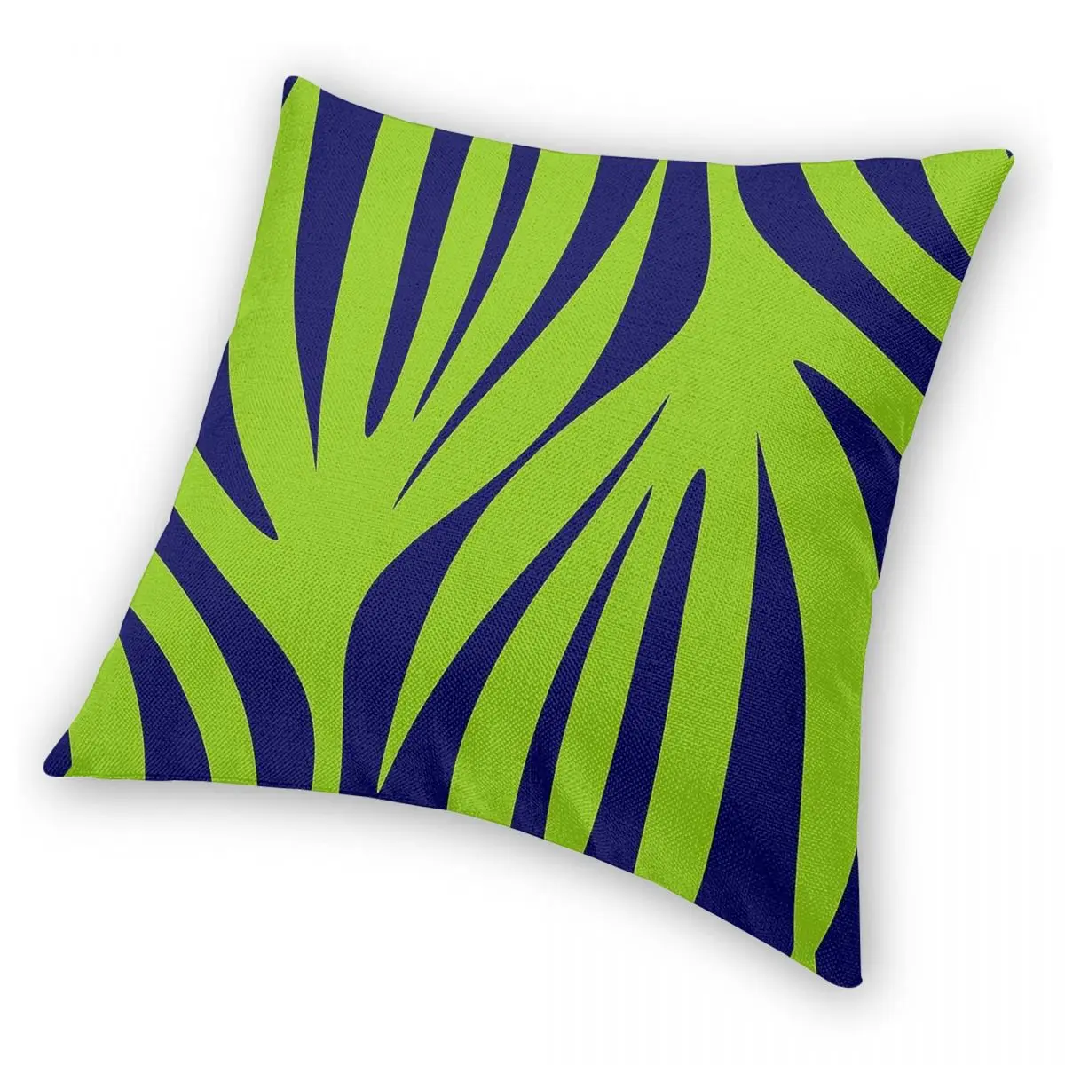 جزر المالديف يترك الليمون الأخضر البحرية ساحة المخدة البوليستر الكتان المخملية المطبوعة البريدي وسادة للديكور غطاء وسادة الغرفة #4