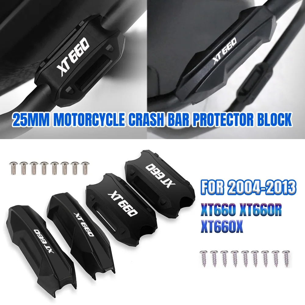 

Motorcycle Bumper Engine Guard 25MM Protection Block Crash Bar Decorative For Yamaha XT660 XT660R XT660X 2004 -2014 2008 -2013