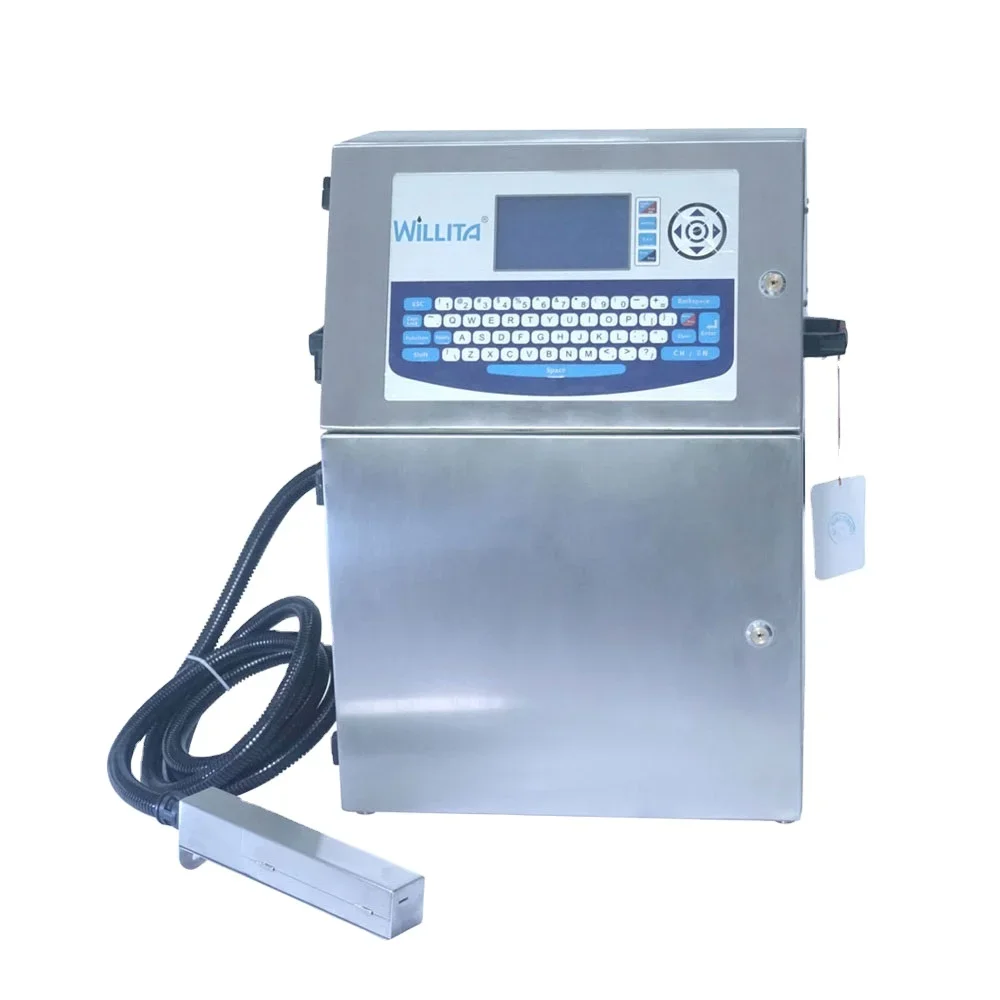 Automatic Industrial Single Color Cij Inkjet Printer Online Expiry Date Coding Machine Marking for Sale