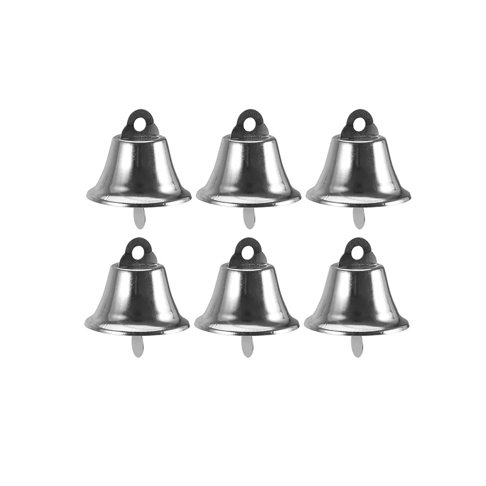 25pcs 45cm Opening Horn Bells Wind Chimes DIY Accessories Party Bell Decor Silver Christmas bell jingle bell