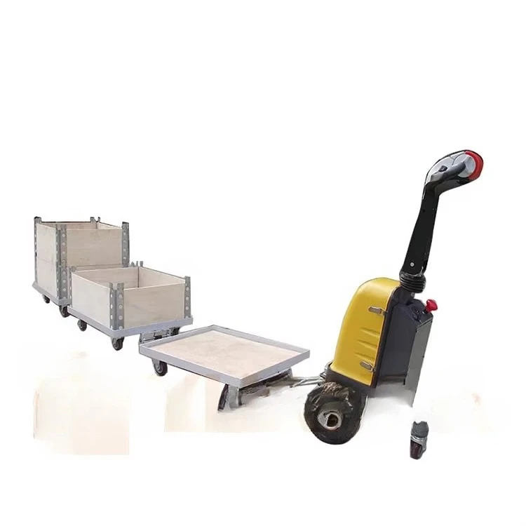 1000kg 1 2 3 5 6 ton pequeno mini portátil caminhada tipo movimento bateria elétrica operado manual inteligente trator de reboque