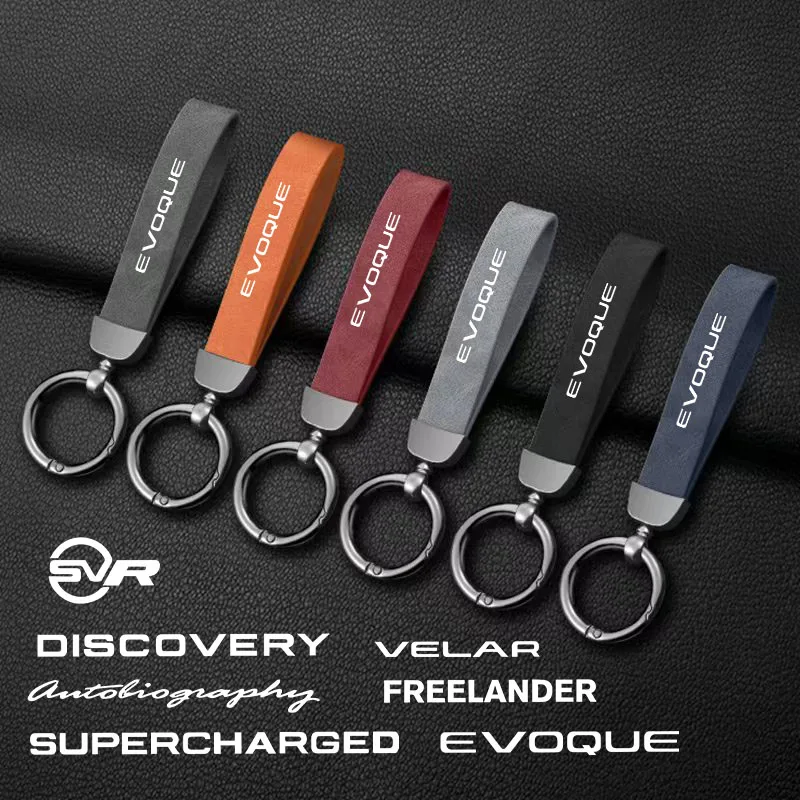 

Fashion Leather Pattern Keychain 360 Degree Rotating Keyring For Land Rover Range Rover Sport Velar Evoque Freelander2 Discovery