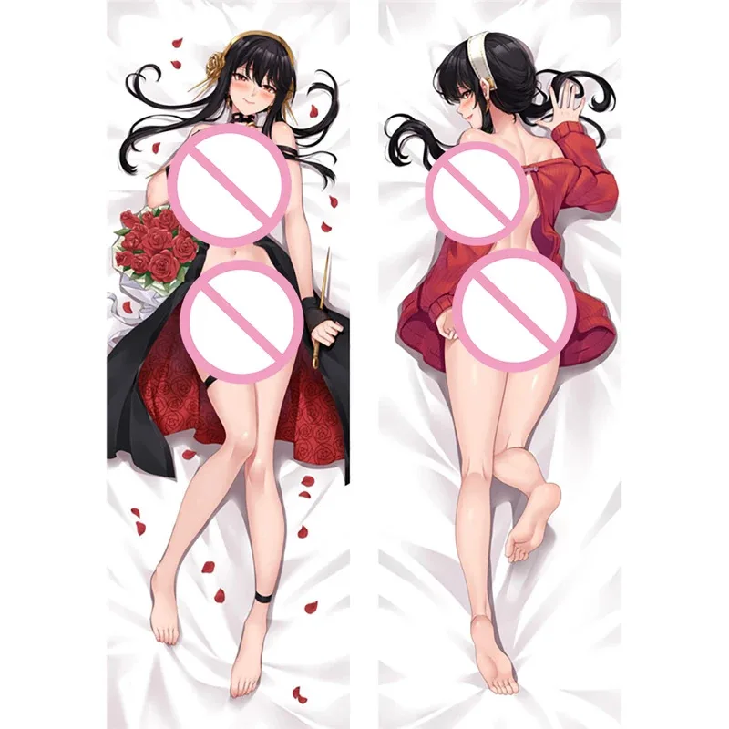 CosplayYor Forger Spy Family Dakimakura Anime corps taies d'oreiller personnalisé 2 côtés imprimés coussins taie d'oreiller housse de coussin NM110