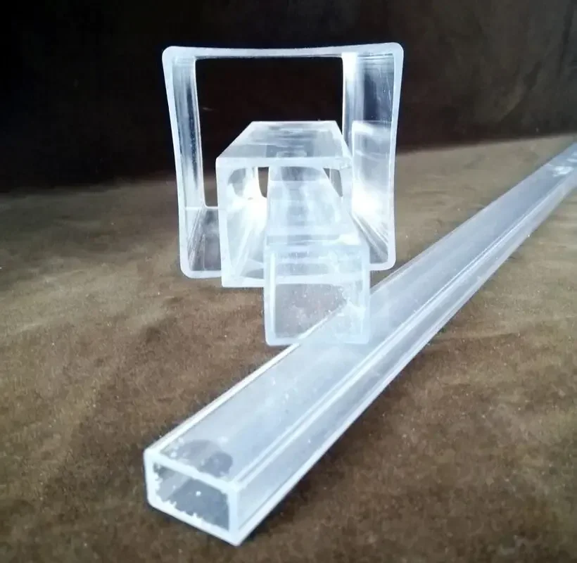 1Best 1Pcs 10/15/16/18/20/25/30/35/40/50/60mm OD340mm Acrylic square pipe hollow duct transparent plexiglass tube PMMA quartet c