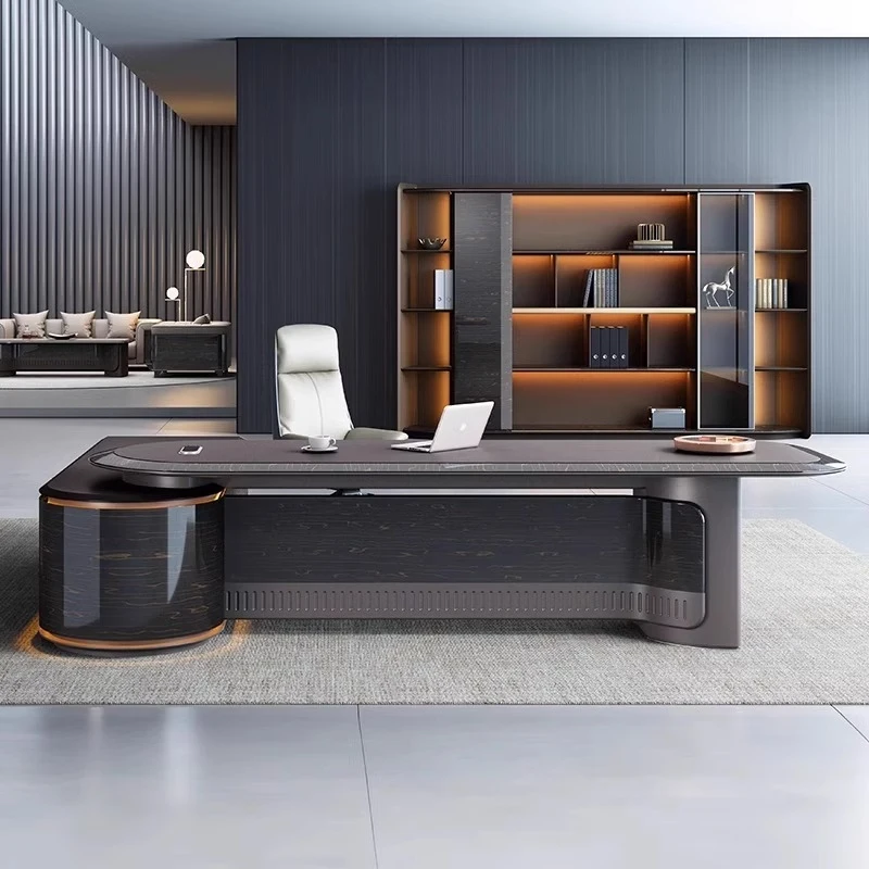 CEO desk,boss table,office Furniture,Spont Modern Minimalist , Stylish High-End CEO ,'S Office, Elegant Single Executive Desk