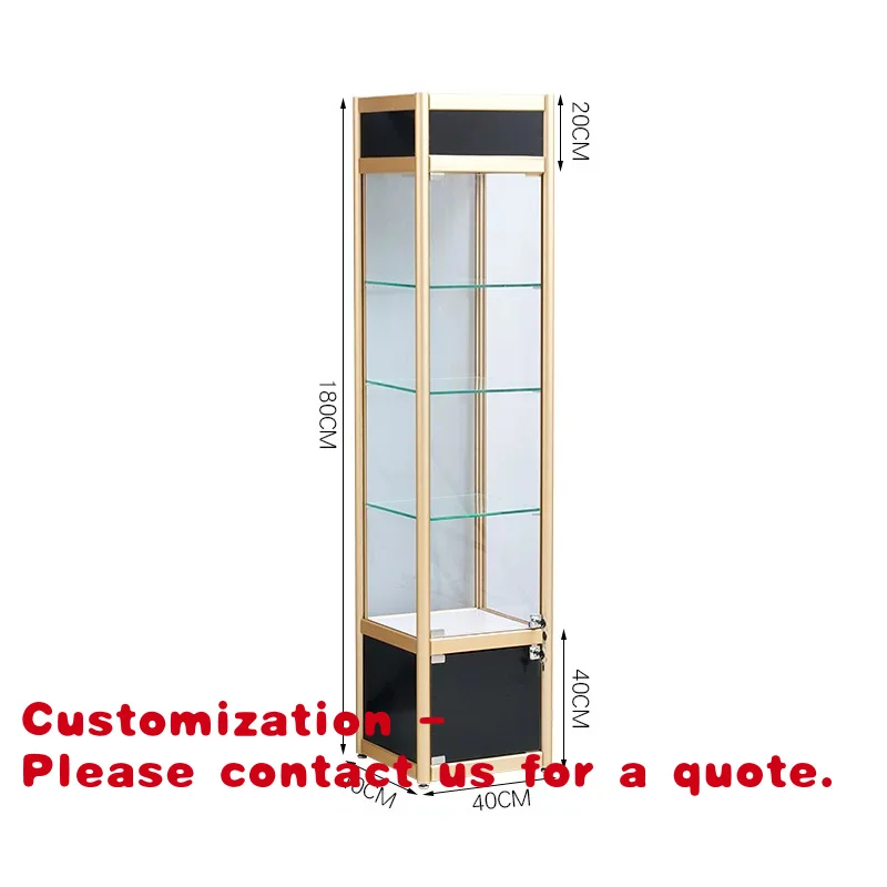 

Customize.Aluminum Alloy Factory Direct Good Price Cabinet Hot Sale with Glass Door Low Price Display Shelf