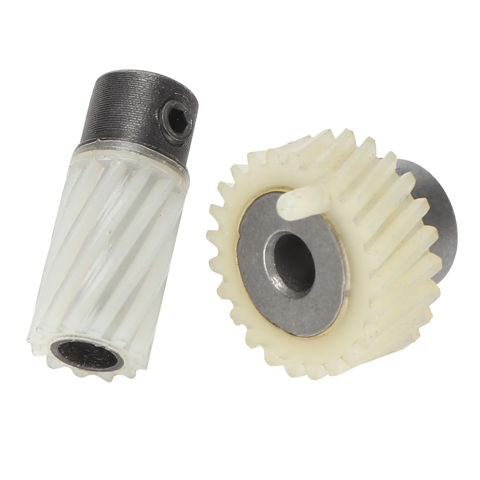 2Pcs Hook Drive Gear Set Plastic Iron Shaft Household Multifunctional Electric Sewing Machine Parts
