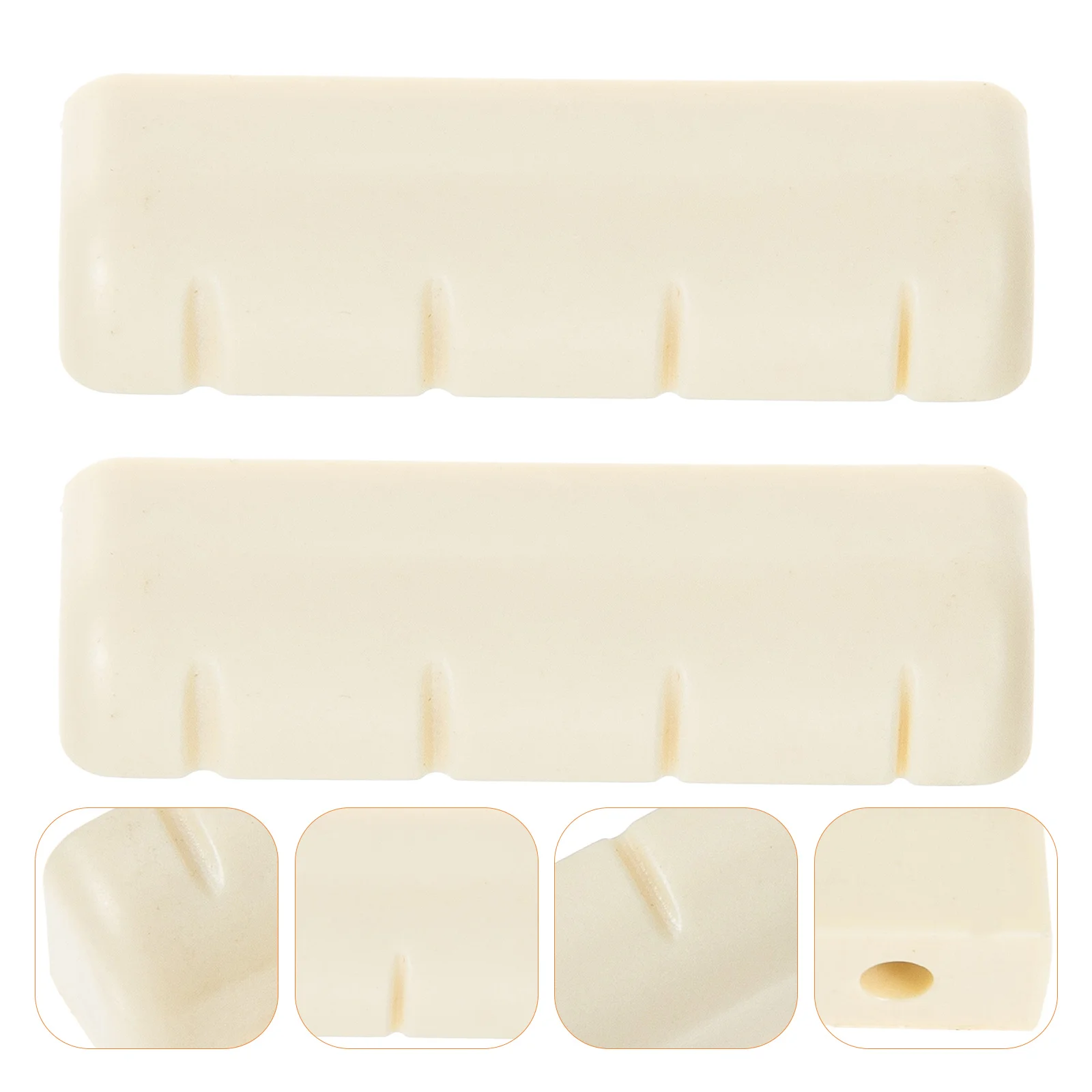 

2pcs Banjo String Nuts Replacement Bridge Nut Sturdy Abs Durable Banjo Accessories Tone Enhancement String Support Music
