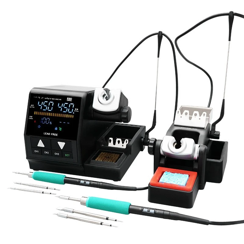 

Precision welding table one-to-two design double handle 210 electric soldering iron mobile phone maintenance welding tool